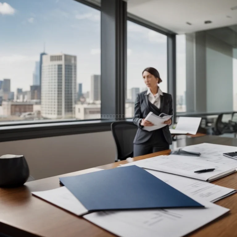 不動産契約書の詳細確認の様子