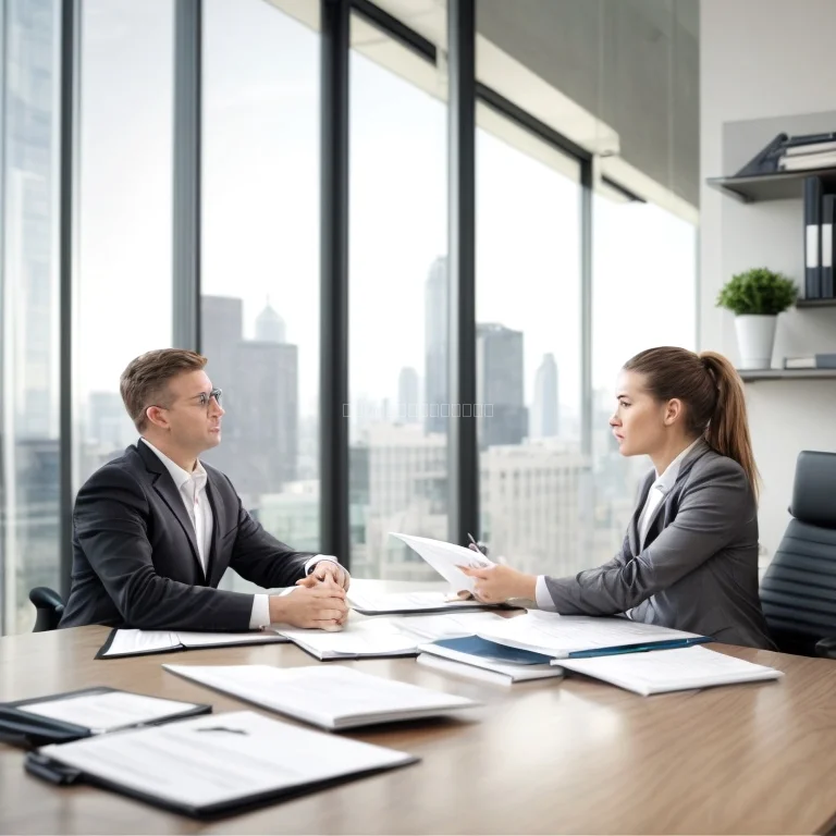 紛争解決のためのミーティング風景